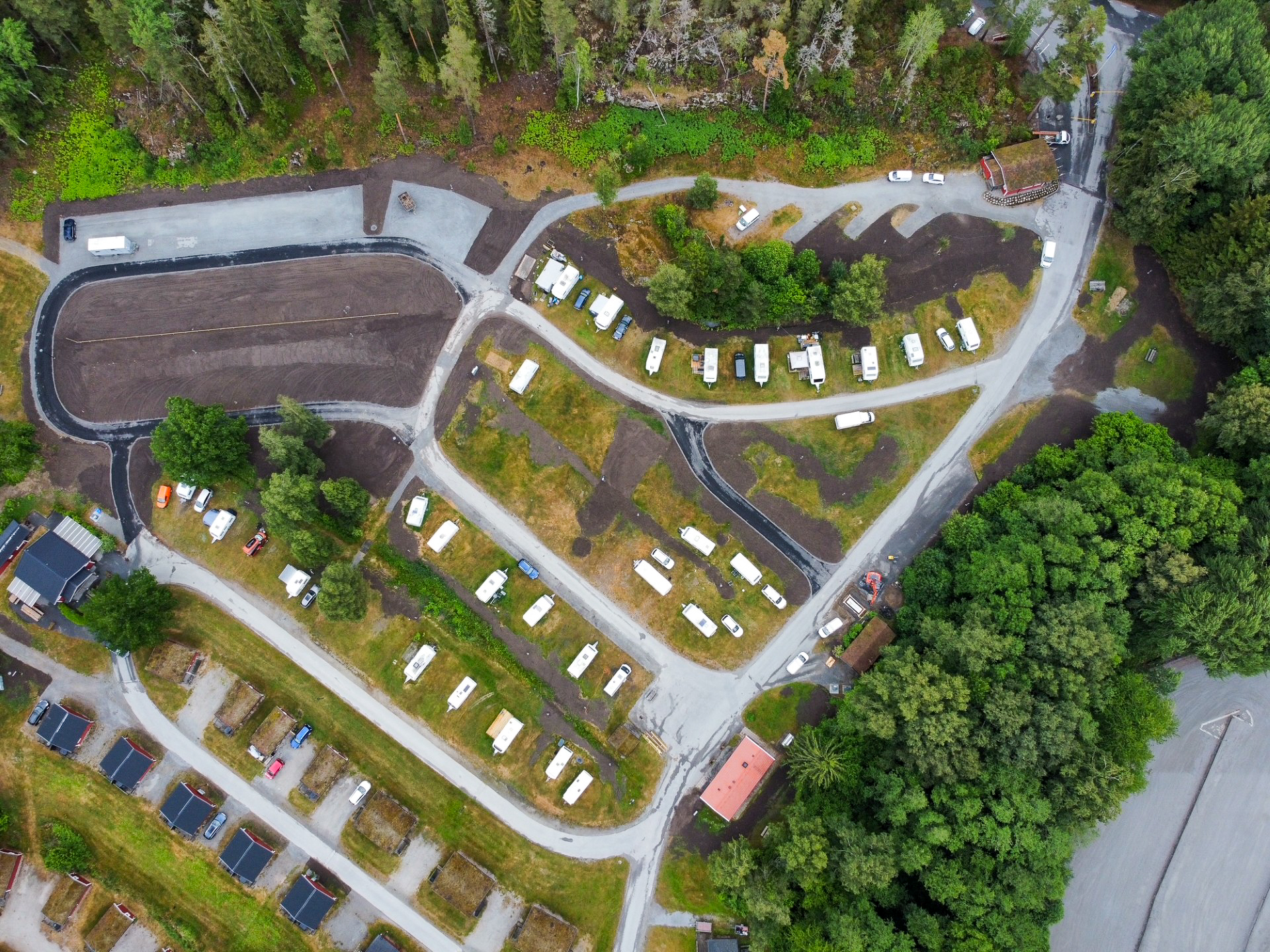 Flygvy Flottsbrocamping